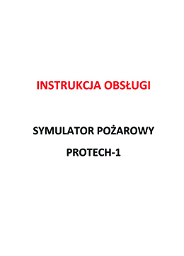 instrukcja trenażer - symulator pożarów